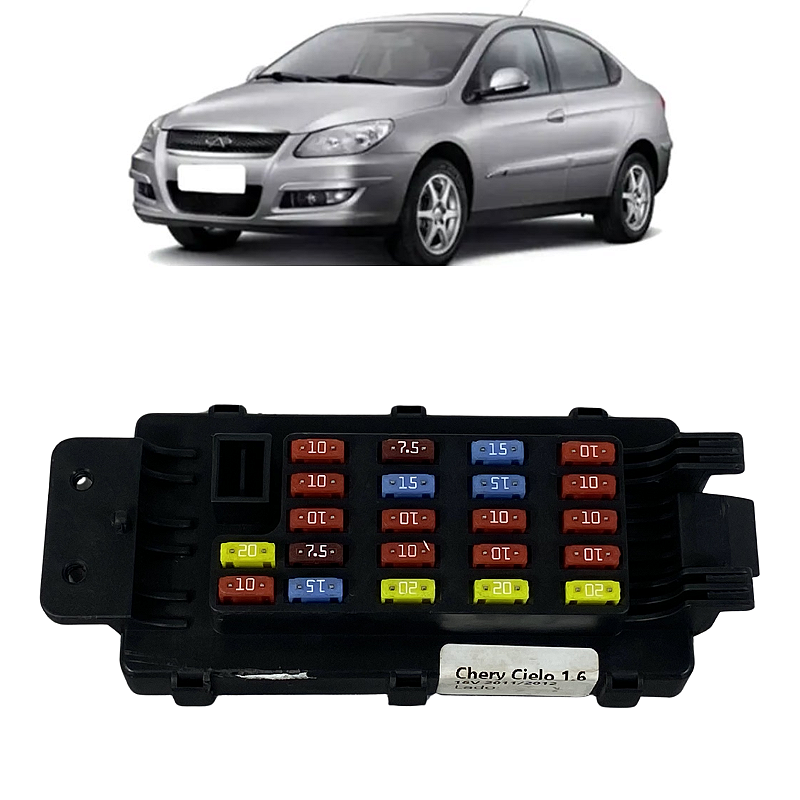 Caixa De Fusível Chery Cielo 1.6 2010 2011 2012 2013 2014
