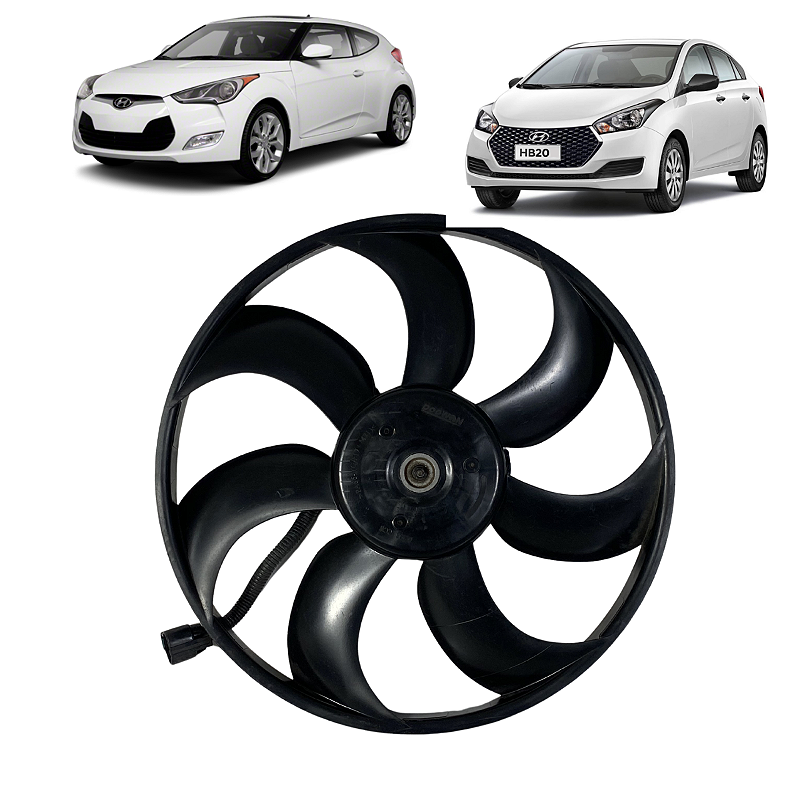 Eletroventilador Hyundai Veloster HB20 1.6 2012 2013 a 2018
