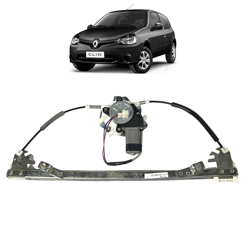 Máquina Vidro Dianteira Direita Renault Clio 2012 a 2016