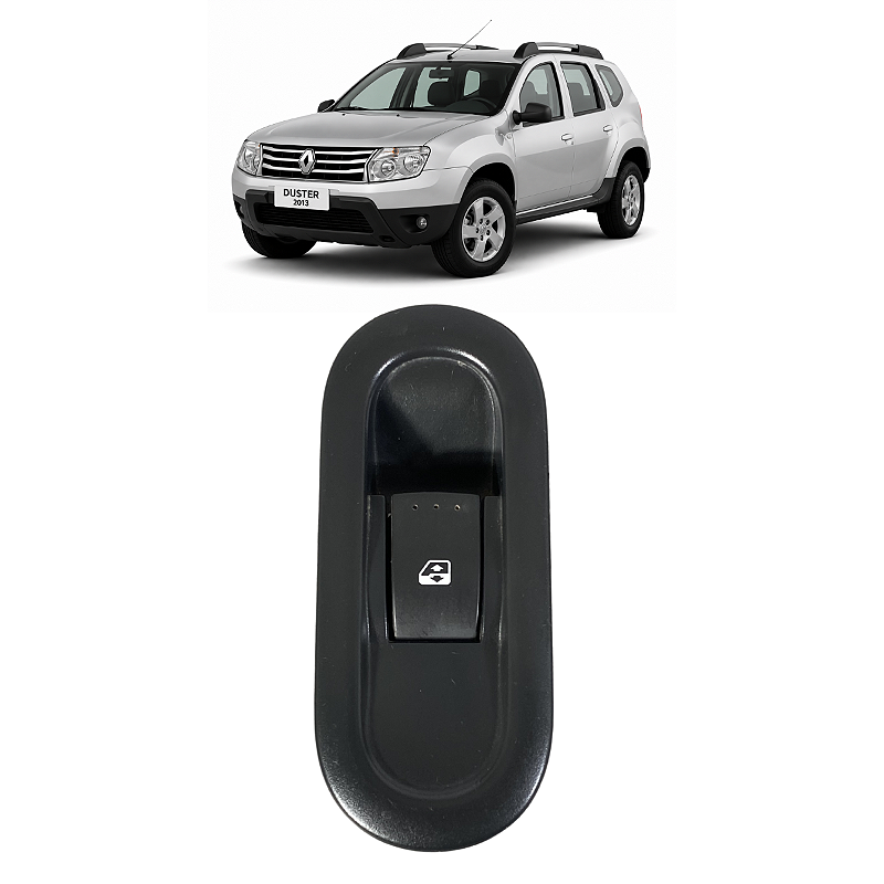 Botão Vidro Traseiro Esquerdo Renault Duster 2011 a 2015