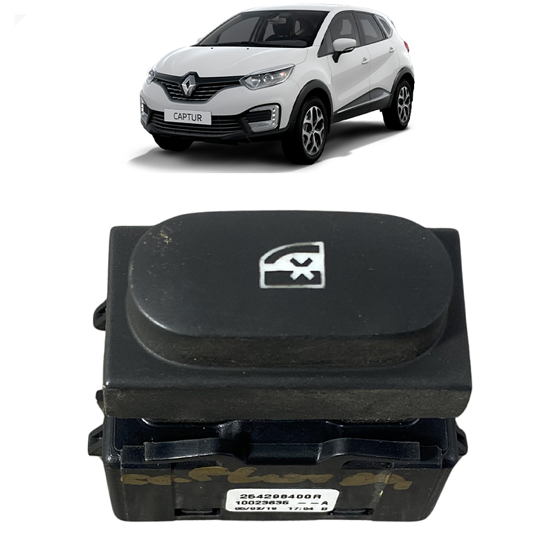 Botão Bloqueio Vidro Elétrico Renault Captur 2017 2018 a 2021