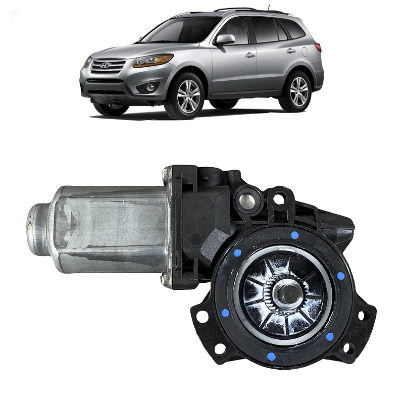 Motor Máquina Vidro Dianteiro Direito Hyundai Santa Fe 2012