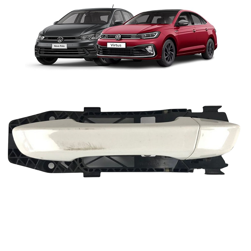 Maçaneta Traseira Esquerda Vw Virtus Polo 2018 2019 a 2022