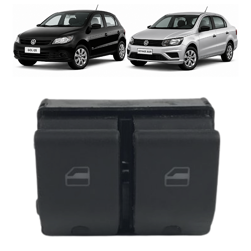 Botão Vidro Elétrico Dianteiro Esquerdo VW Voyage Gol 2020