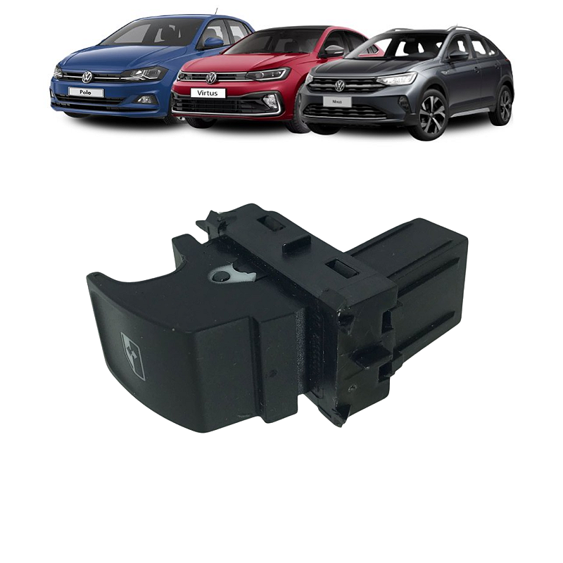 Botão Vidro Traseiro VW Polo Virtus Nivus 2021 2022 a 2024