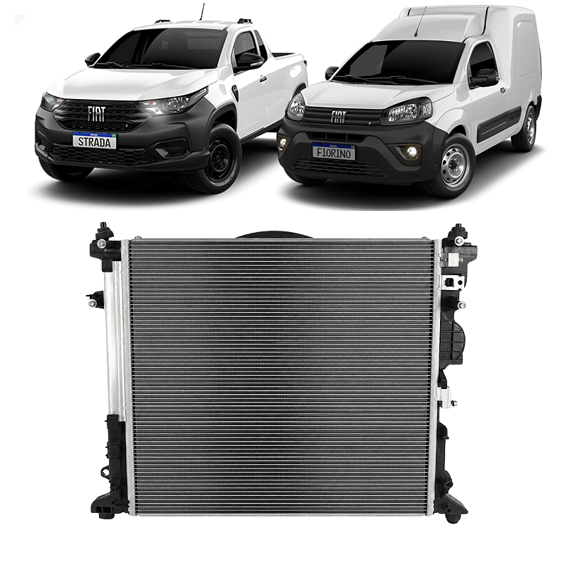 Kit Radiador Fiat  Fiorino Strada 1.3 Firefly 2021 2022 2023