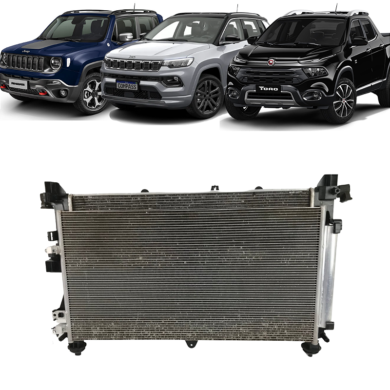 Kit Radiador Jeep Renegade Compass Toro 1.8 2.0 2016 a 2021