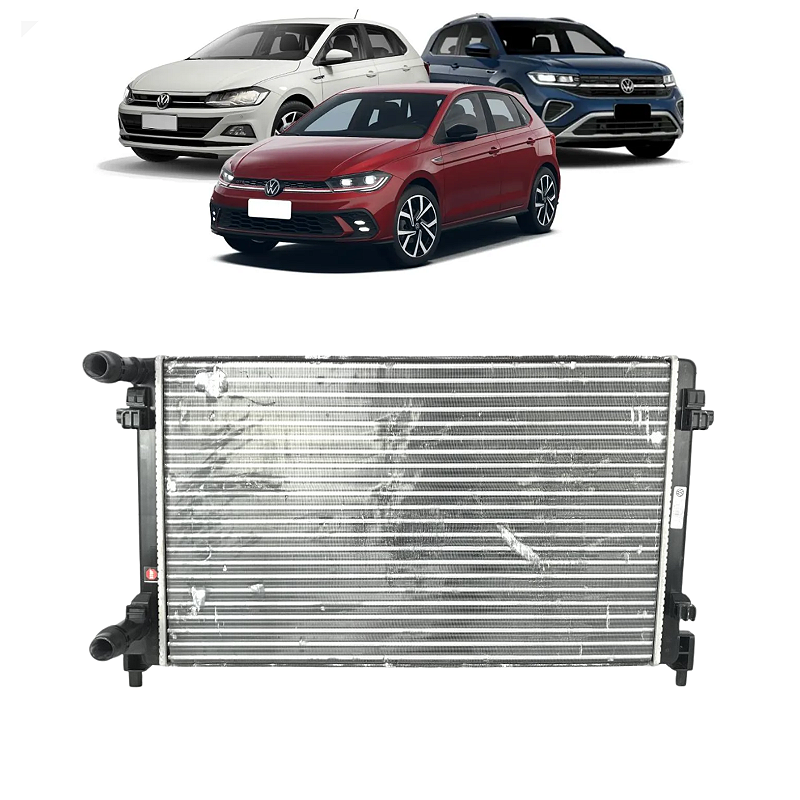 Radiador Volkswagen Polo T-Cross Virtus 1.0 TSI 2018 a 2024