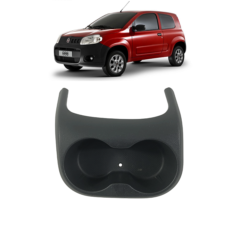 Porta Copos Console Central Fiat Uno Vivace 2010 a 2015