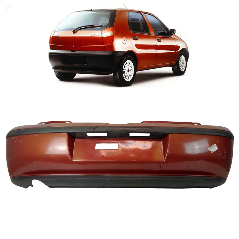 Parachoque Traseiro Fiat Palio 1996 1997 C/Detalhe