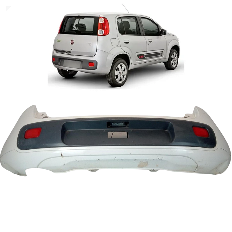 Parachoque Traseiro Fiat Uno 2011 2012 2013 C/Detalhe