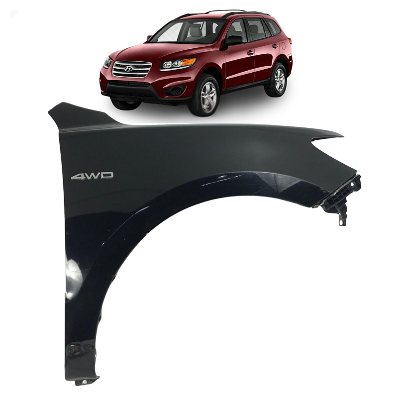 Paralama Direito Hyundai Santa Fe 2.7 2007 2008 2009 a 2012