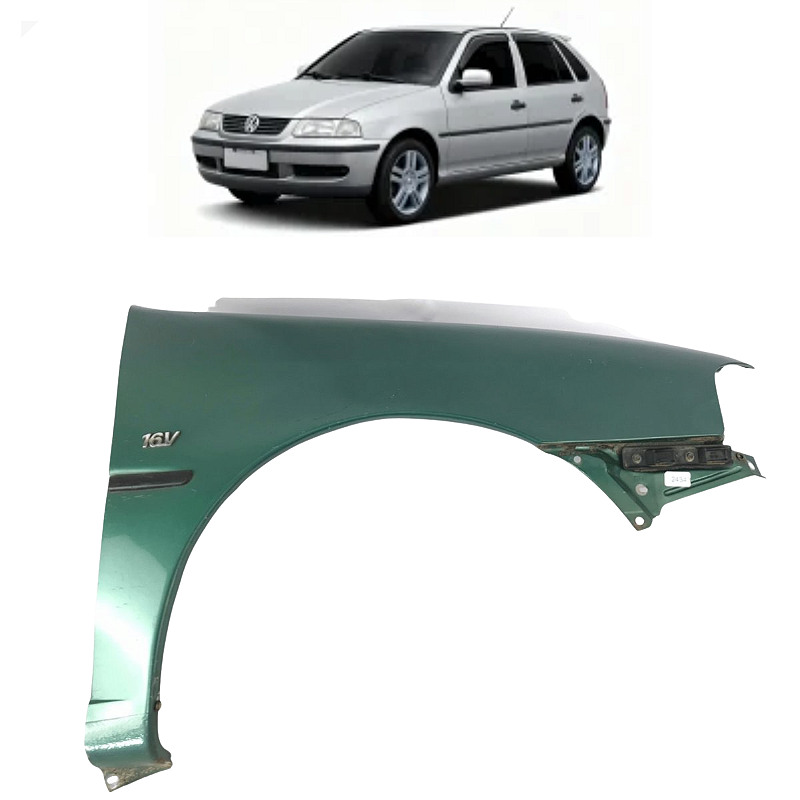 Paralama Direito Volkswagen Gol 1999 2000 2001 2002 Detalhe