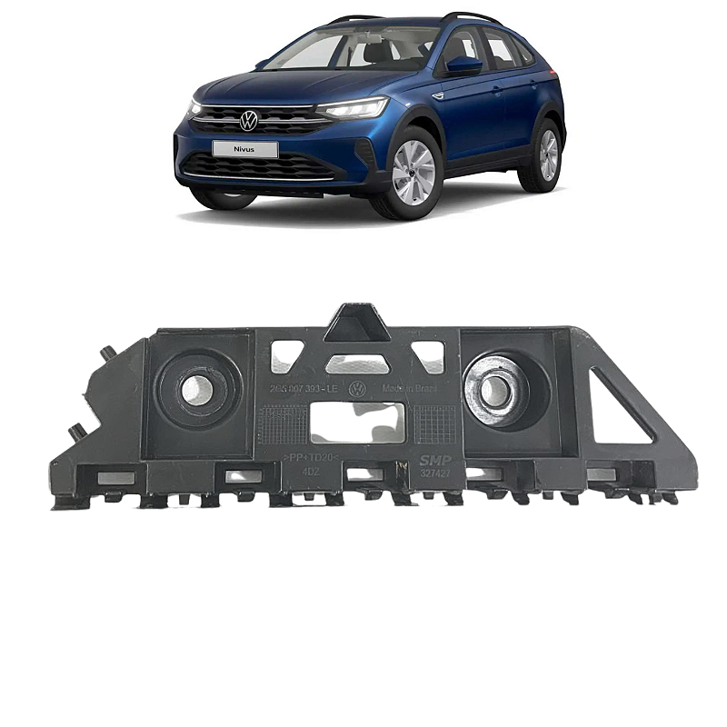 Suporte Para-choque Traseiro Esquerdo Volkswagen Nivus 2021