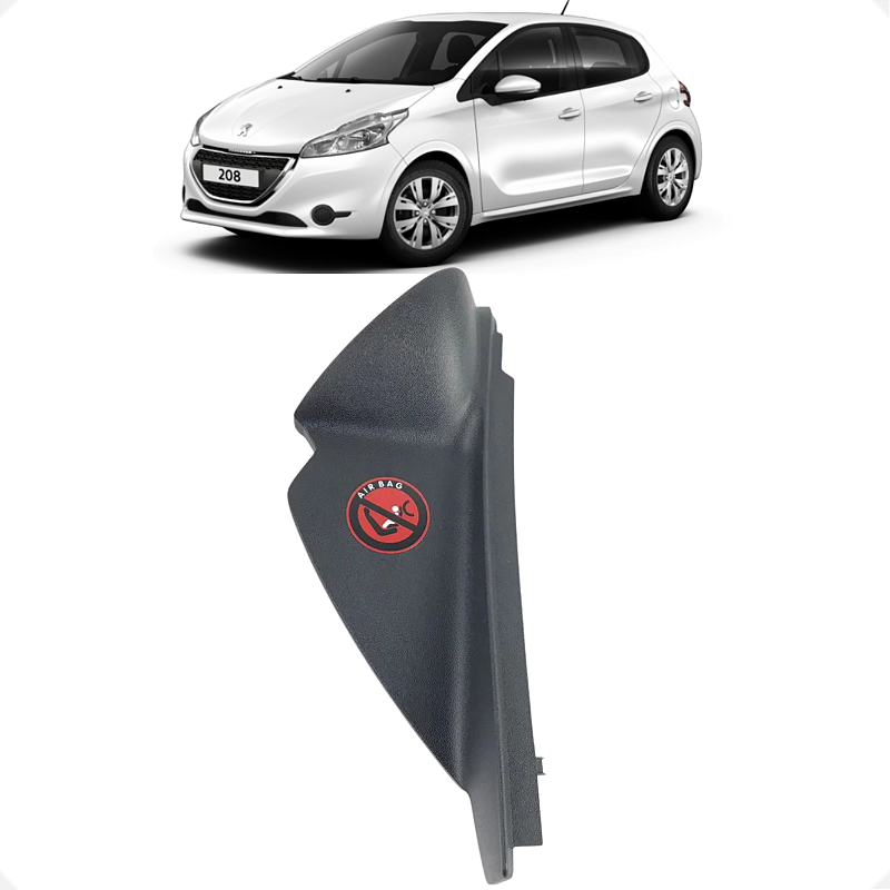 Moldura Painel Direito Peugeot 208 2015 2016 2017 2018 2019