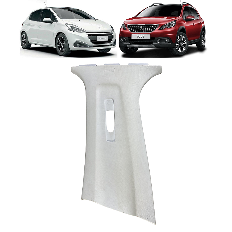 Acabamento Coluna Central Esquerda Peugeot 208 2008 2017