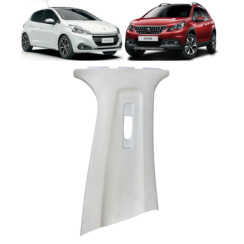 Acabamento Coluna Central Direita Peugeot 208 2008 2017