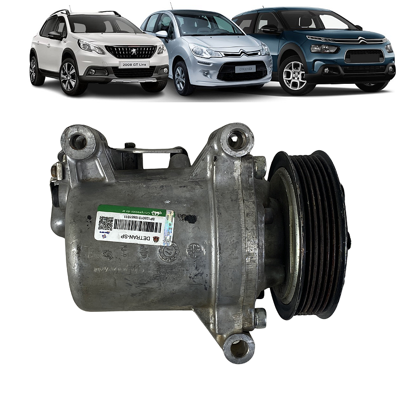 Compressor Ar Condicionado Peugeot 208 2008 C3 1.6 Diesel