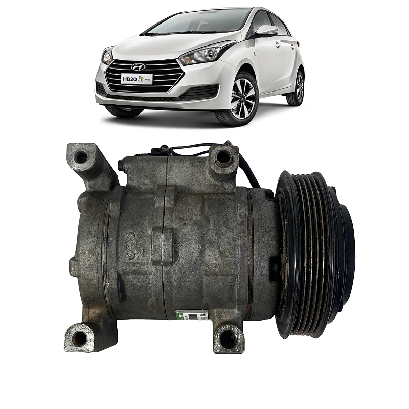 Compressor Ar Condicionado Hb20 Hb20s 1.0 3cc 2012 a 2019