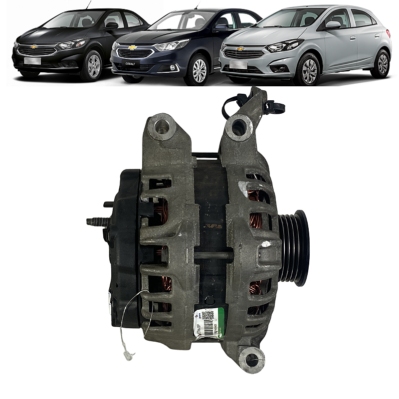 Alternador GM Onix Prisma Cobalt 1.0 2017 a 2020 C/Detalhe
