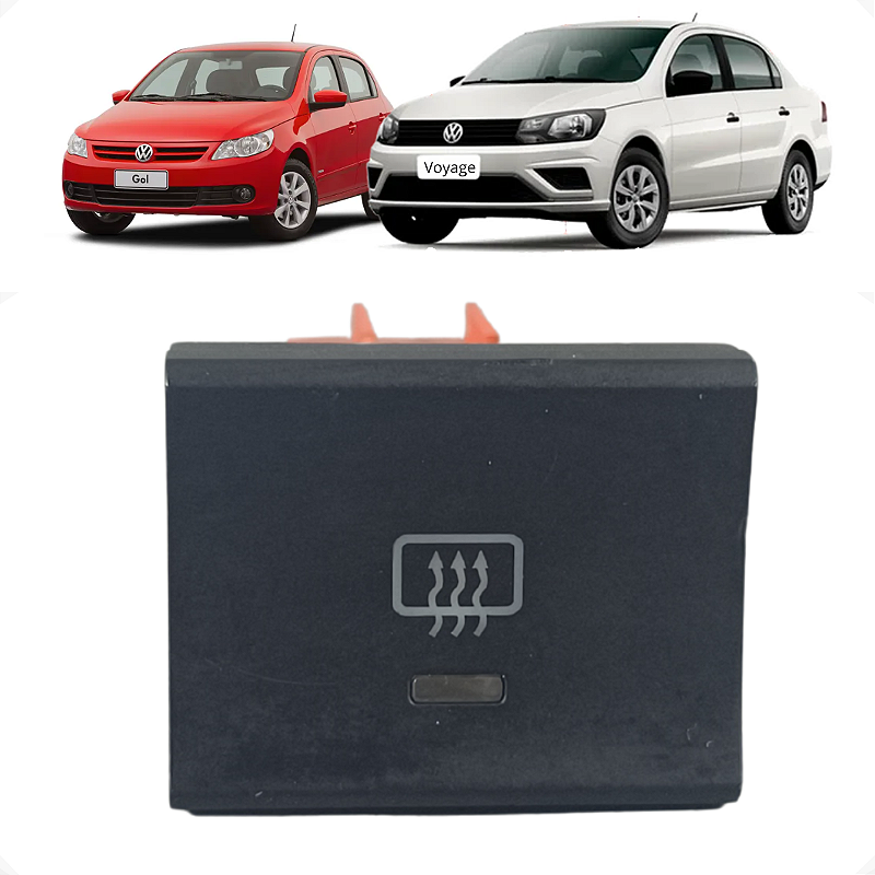 Botão Desembaçador Vidro Traseiro Volkswagen Gol Voyage 2012