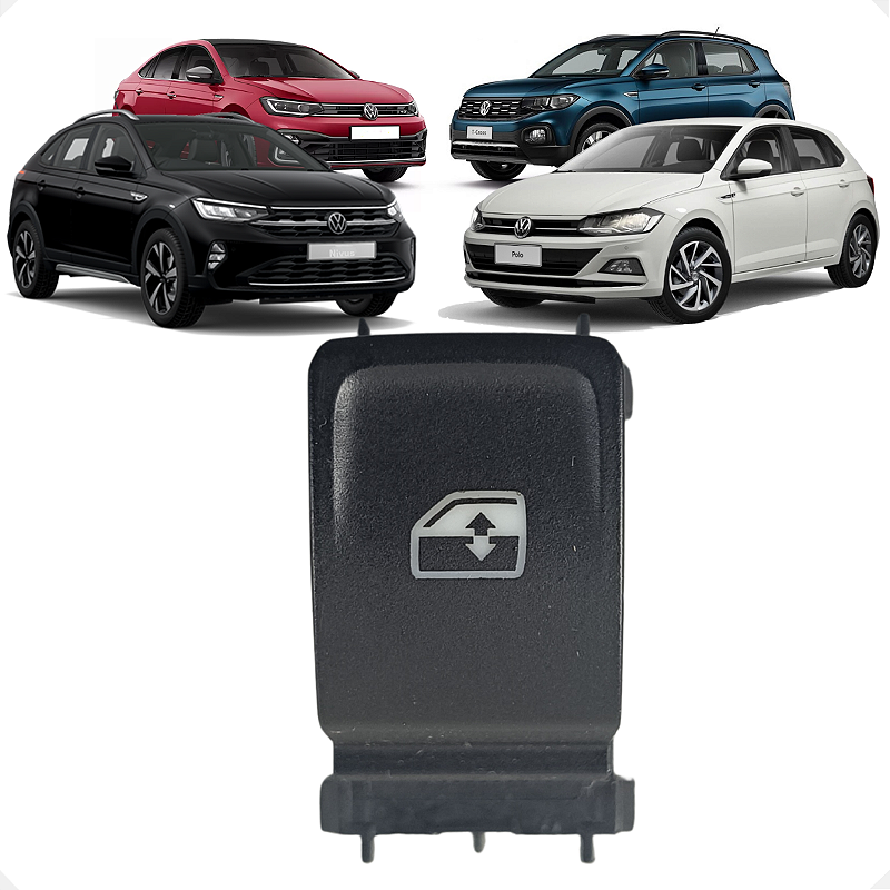 Botão Vidro Traseiro Volkswagen T-Cross Polo Nivus Virtus
