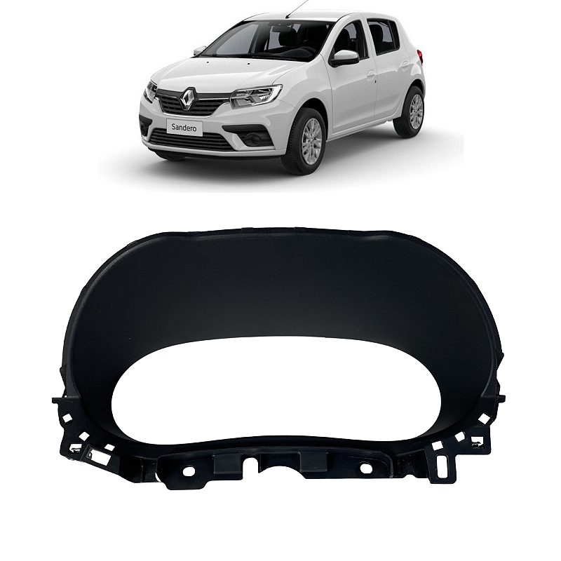 Moldura Painel Instrumento Renault Sandero 2008 2009 a 2014