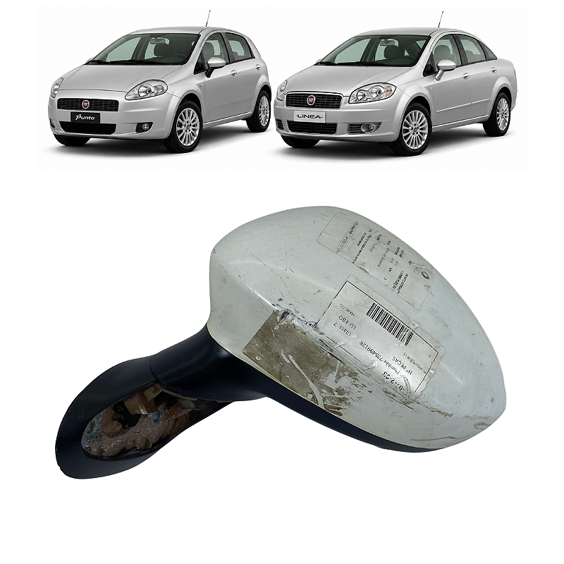 Retrovisor Esquerdo Elétrico Fiat Punto Linea 2007 a 2016