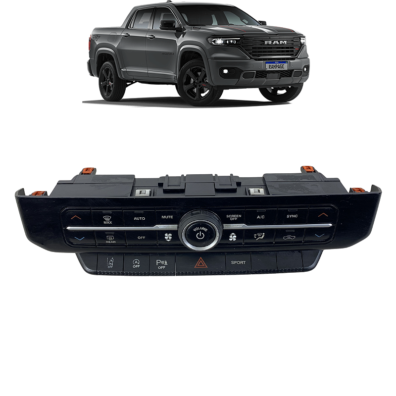 Comando Ar Condicionado Ram Rampage Rebel 2023 2024 2025