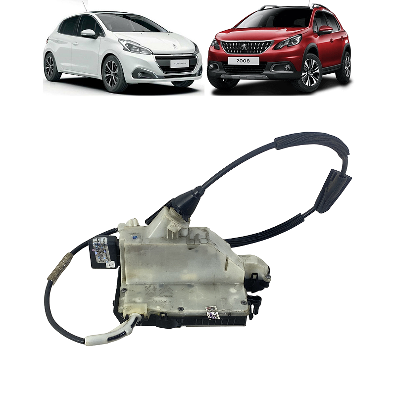 Fechadura Porta Traseira Esquerda Peugeot 208 2008 2016 2017