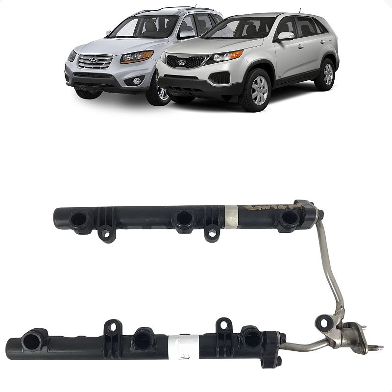 Flauta Bico Injetor Hyundai Santa Fe 3.5 2009 2010 2011 2012