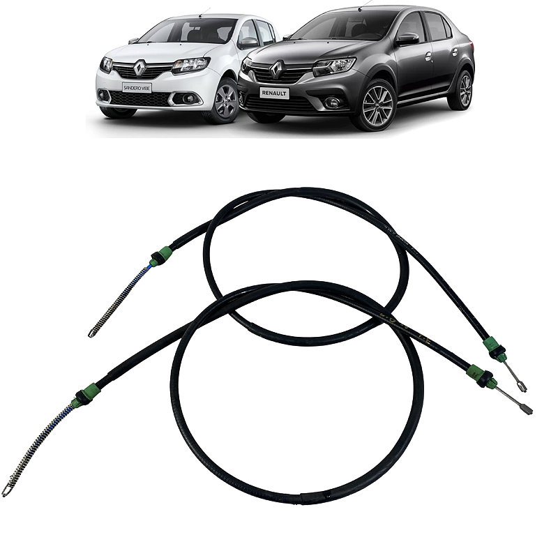 Par Cabo Freio Mão Renault Logan Sandero 2014 2015 a 2021