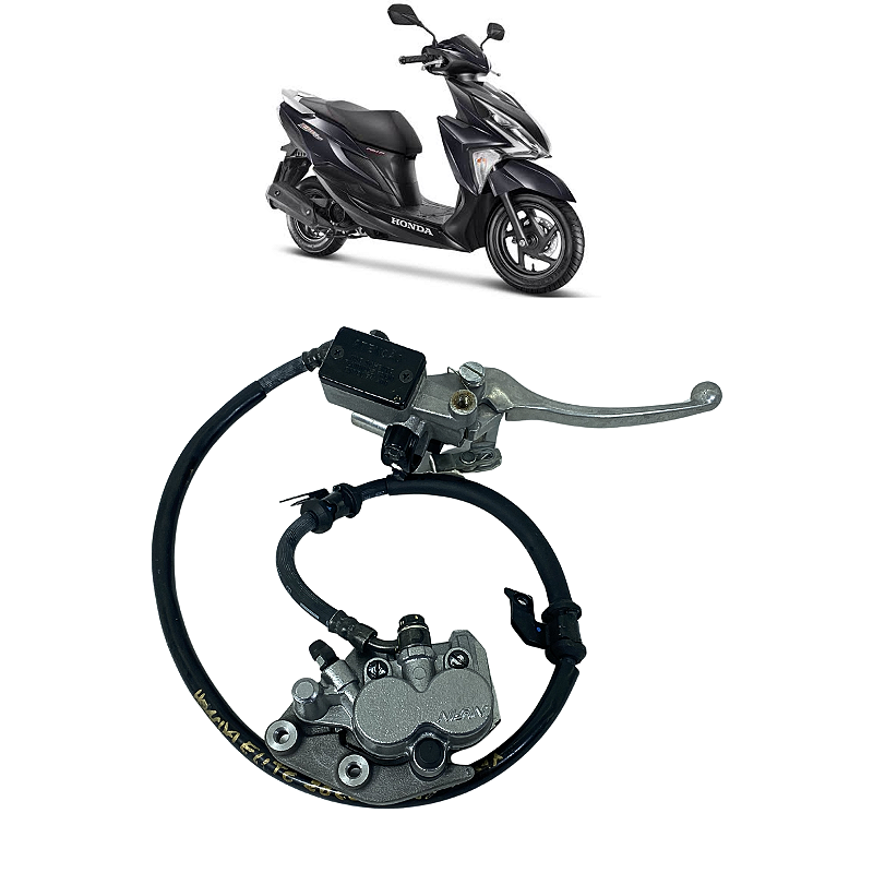 Conjunto Freio Honda Elite 125 125cc 2019 2020 2021 a 2024