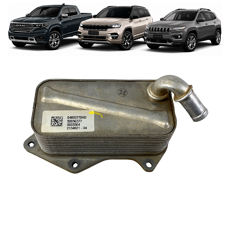 Resfriador Óleo Jeep Commander Rampage Cherokee 2.0 2023