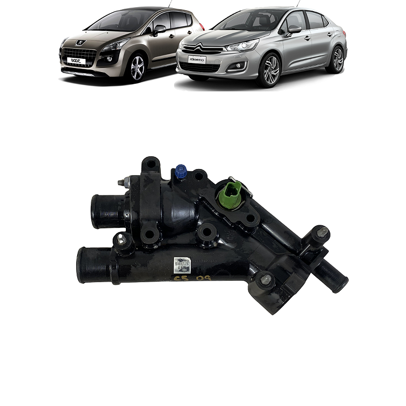 Carcaça Válvula Termostática Peugeot 307 308 C5 1.6 2.0 2012