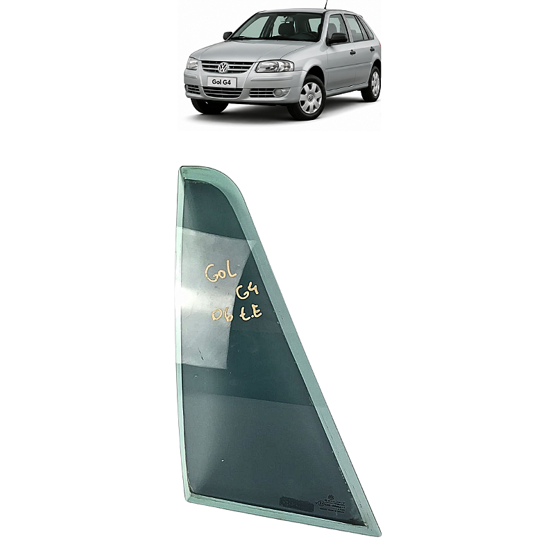 Vidro Fixo Traseiro Esquerdo VW Gol G4 2005 2006 2007 2008