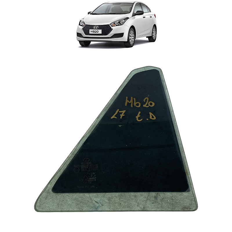 Vidro Fixo Traseiro Direito Hyundai Hb20 2015 2016 2017