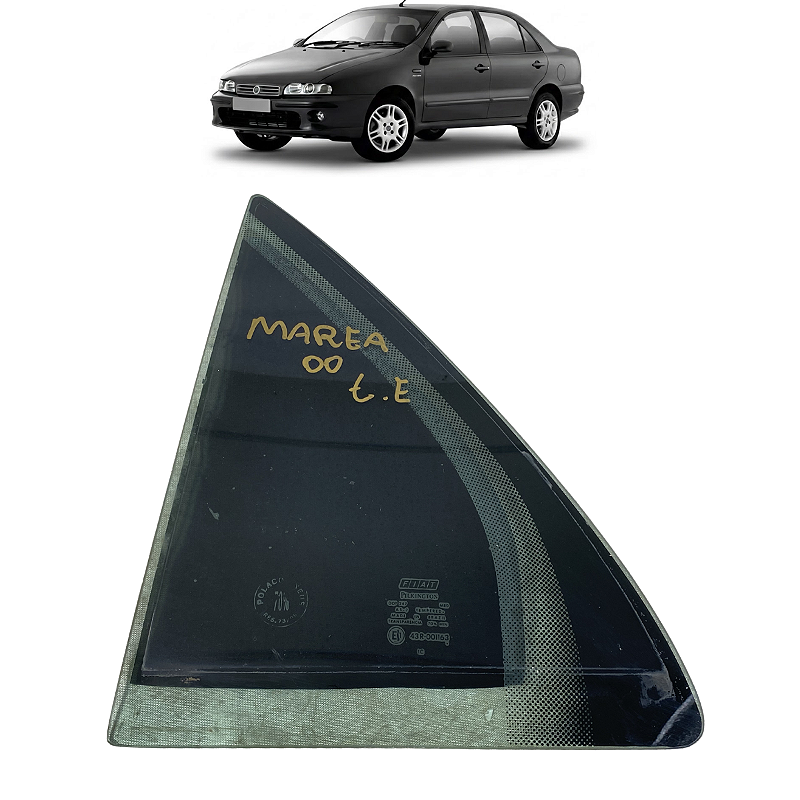 Vidro Fixo Traseiro Esquerdo Fiat Marea 2000 2001 2002 2003