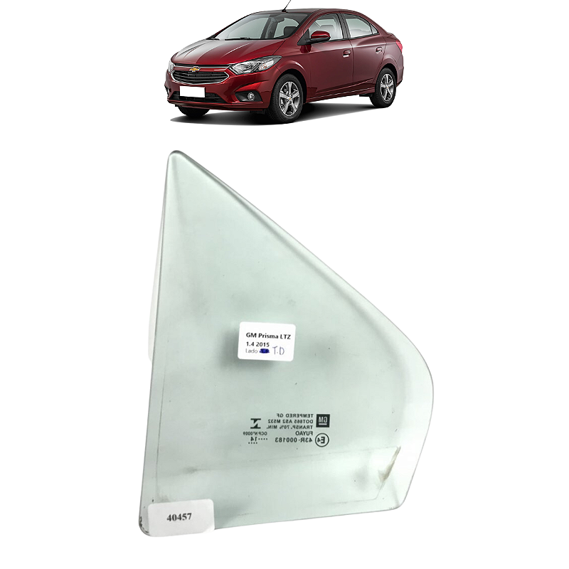 Vidro Fixo Traseiro Direito GM Prisma LTZ 1.4 2015 2016 2017