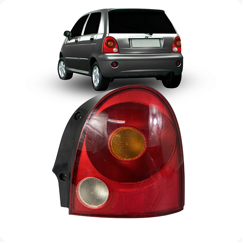 Lanterna Direita Chery QQ 2011 2012 2013 a 2016 C/Detalhe
