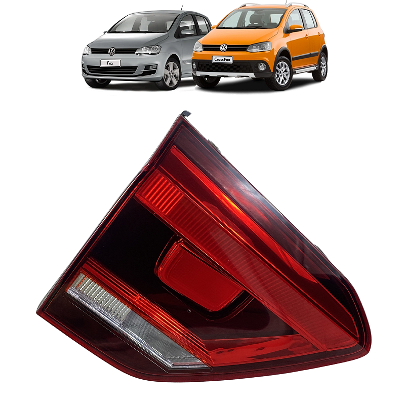 Lanterna Tampa Esquerda VW Fox CrossFox 2016 2017 a 2022