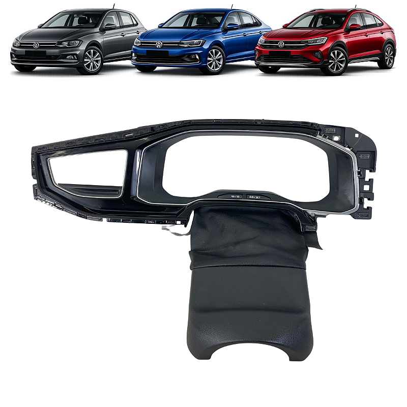 Moldura Painel Central VW Polo Virtus Nivus 2018 2019 a 2025