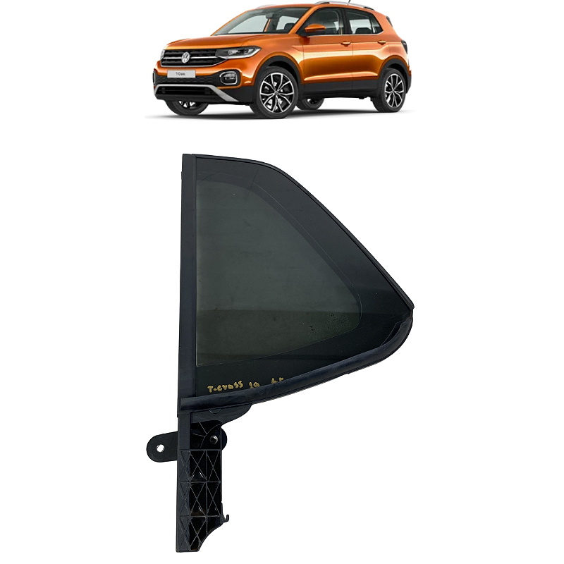 Vidro Fixo Traseiro Esquerdo VW T-Cross Tsi 1.0 2019 2020