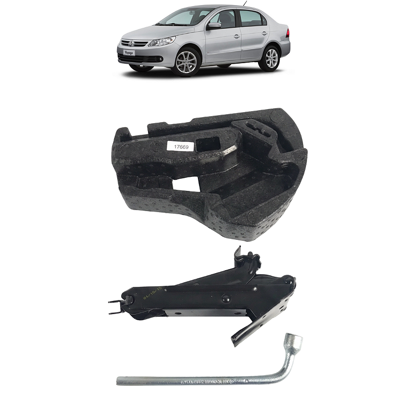 Kit Macaco C/Chave Roda Vw Voyage 2012 2013 2014 2015 2016