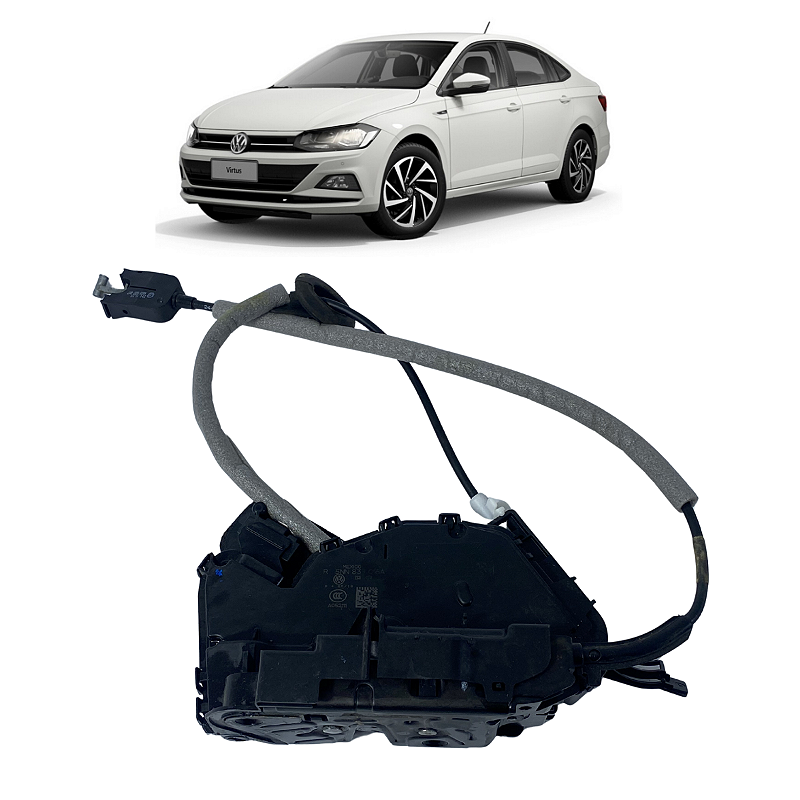 Fechadura Traseira Direita Volkswagen Virtus 2018 a 2021