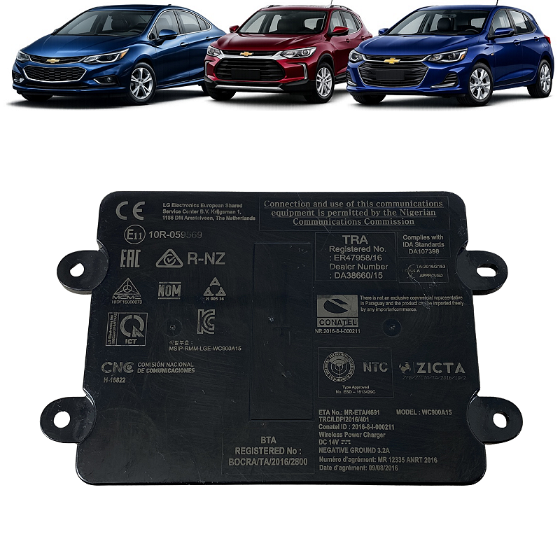 Modulo Carregador Indução GM Cruze Onix Tracker 2017 a 2023