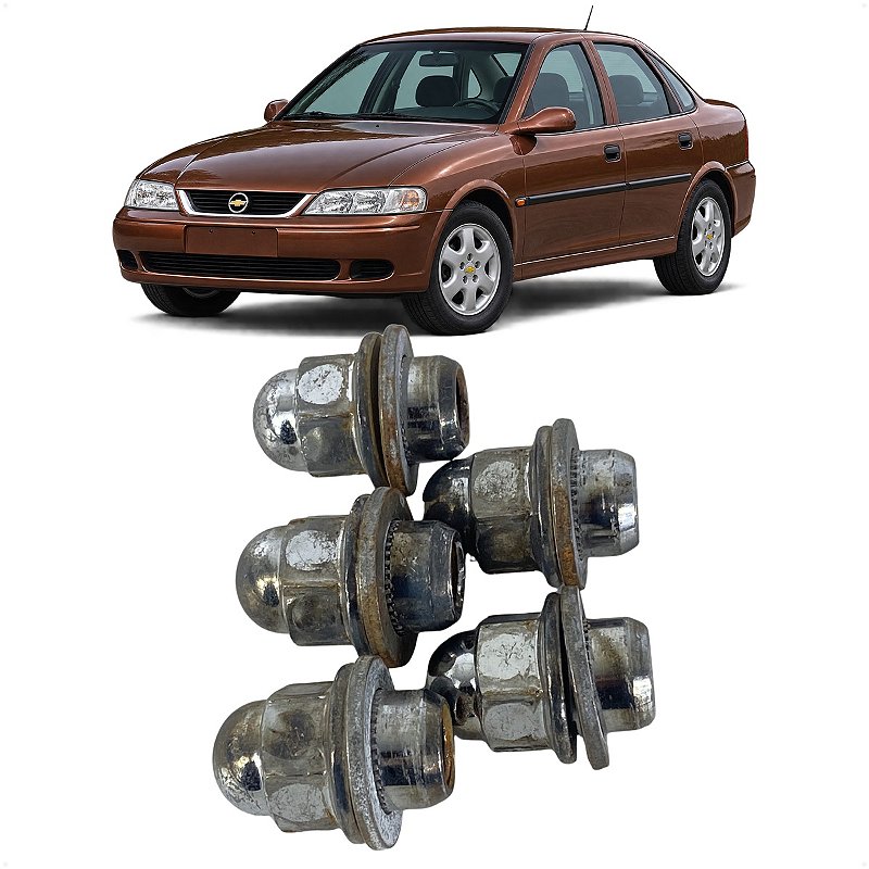 Kit 5 Porca Chevrolet Vectra 1993 1994 1995 1996 1997 a 2005