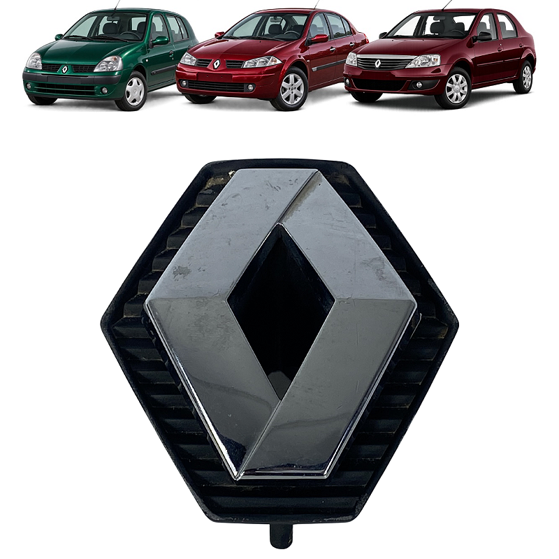Emblema Logo Grade Dianteira Clio Megane Logan 2000 a 2016