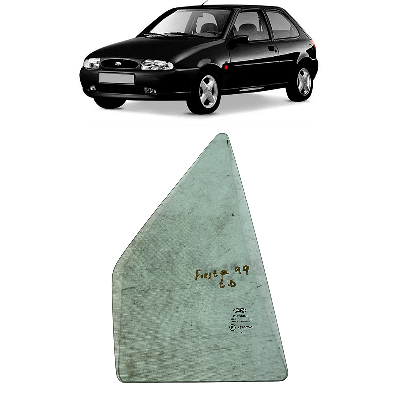 Vidro Fixo Traseiro Direito Ford Fiesta 1996 a 1999