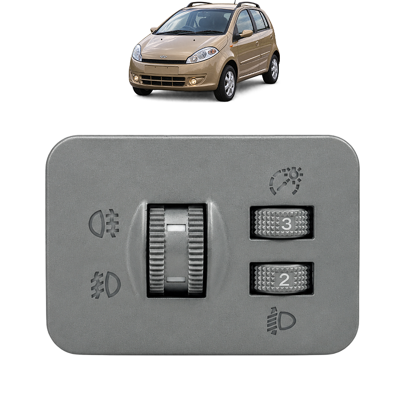 Botão Regulagem Farol Milha Chery Face 1.3 2011 2012 a 2014